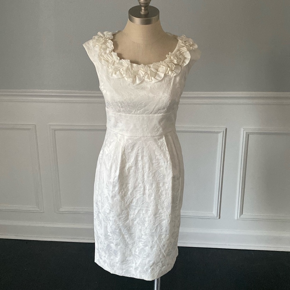 London Times Rossette Sheath Dress